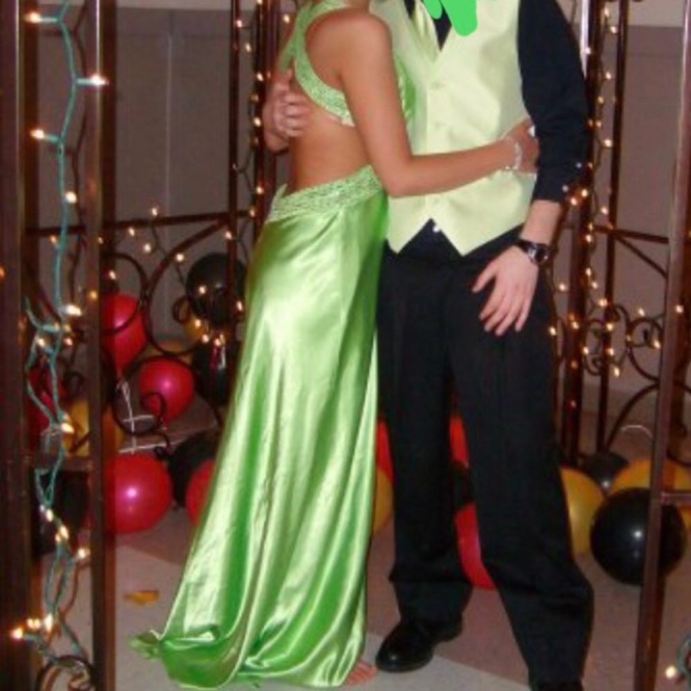 Lime Green Formal Prom Dress